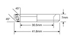 Roulement Enduro ACB 4545 1125 SS - 440c Stainless (Angular Contact) - 30,5x41,8x6,5 (45x45°)